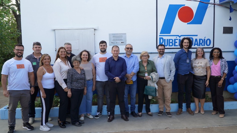 Inauguração de obra na Escola Rubén Darío, em Sapucaia do Sul 
