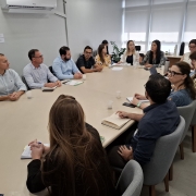 Reunião do governo com a prefeitura de Canoas sobre sistema de cheias 