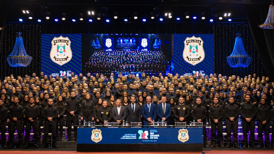 Solenidade de formatura de novos integrantes do Sistema Penal