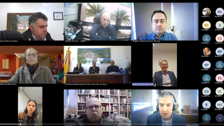 Print da tela da reuni&atilde;o