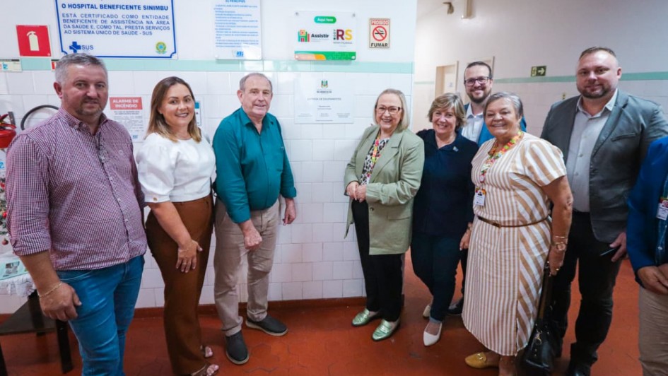 Em Sinimbu, entrega de novos equipamentos pelo governo do Estado A Entrega de equipamentos a hospital de Sinimbu 2025 3