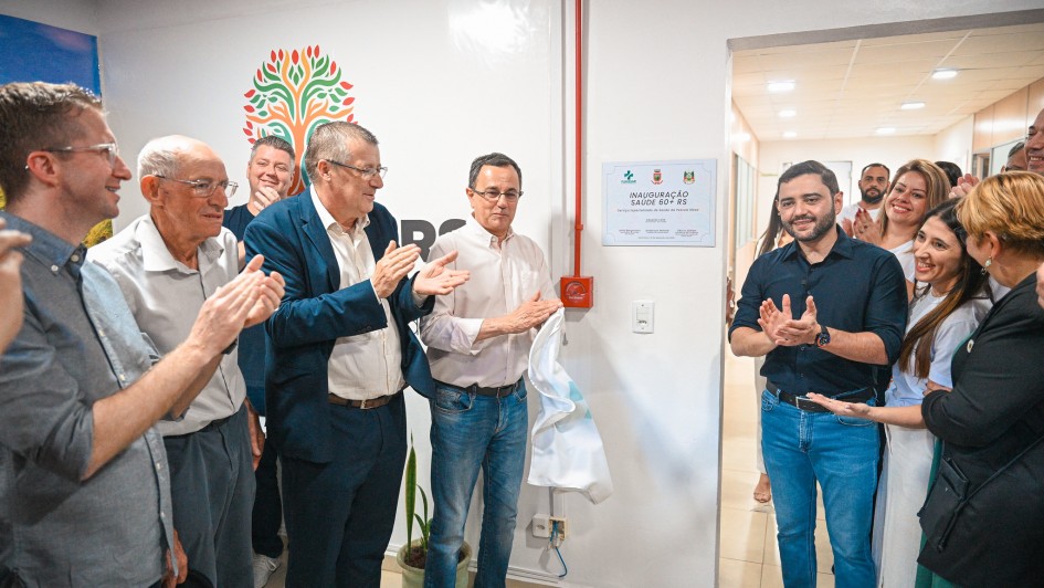 Gabriel tamb&eacute;m inaugurou o Servi&ccedil;o Especializado de Sa&uacute;de da Pessoa Idosa do Programa Sa&uacute;de 60+ RS