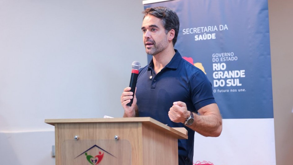 Foto do governador Eduardo Leite