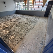 Sala de aula durante reforma na Escola Estadual de Ensino Fundamental Professor Augusto Meyer, em São Leopoldo