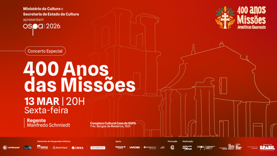 Evento integra as celebra&ccedil;&otilde;es oficiais do quadricenten&aacute;rio e ser&aacute; realizado no Complexo Cultural Casa da Ospa