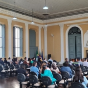 Imagem de audit&oacute;rio durante capacita&ccedil;&atilde;o