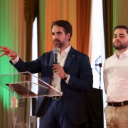 Eduardo Leite e Gabriel Souza lan&ccedil;am o ClimaRS, plataforma integrada de monitoramento clim&aacute;tico