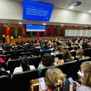 Encontro estadual de mulheres, no audit&oacute;rio do Minist&eacute;rio P&uacute;blico, em Porto Alegre