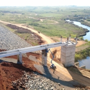 Governo Leite finaliza estrutura principal da Barragem Jaguari, em S&atilde;o Gabriel   mar26