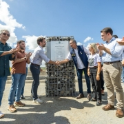 Governador Eduardo Leite e vice-governador Gabriel Souza visitam e inauguram obra na Barragem Jaguari em S&atilde;o Gabriel
