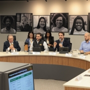 Ao lado de Gabriel e de outros representantes do Estado, Leite detalhou diversas frentes de trabalho abr26