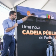 Governador discursa durante inaugura&ccedil;&atilde;o da Cadeia P&uacute;blica de Porto Alegre